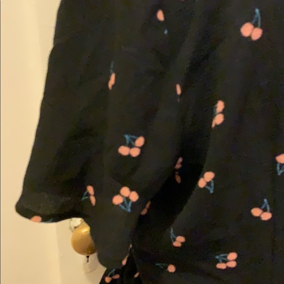 COPY - Xhilaration XXL Faux wrap Dress Black w Cherries - Picture 4 of 6